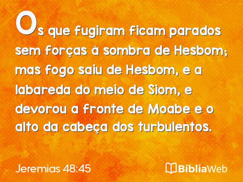 Jeremias 48:45 em imagem para compartilhar