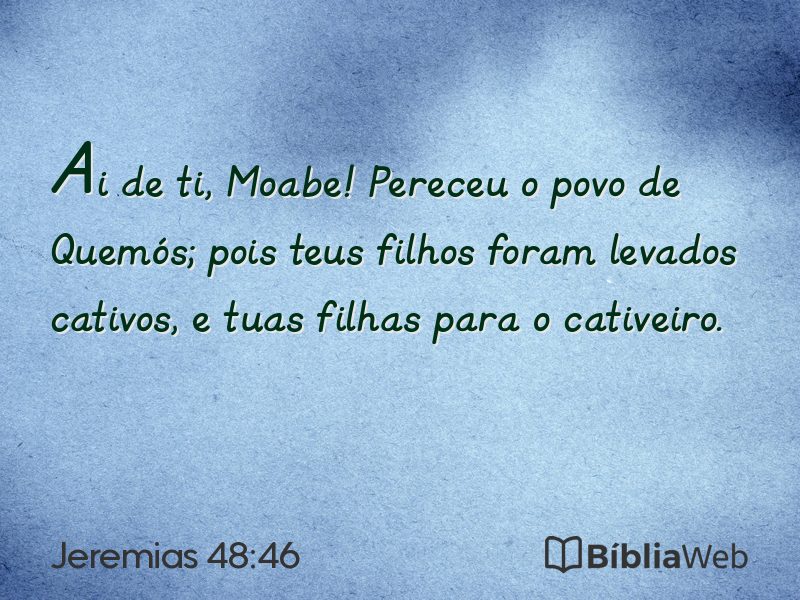 Jeremias 48:46 em imagem para compartilhar