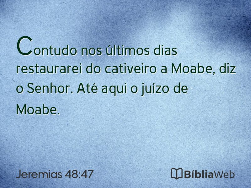 Jeremias 48:47 em imagem para compartilhar