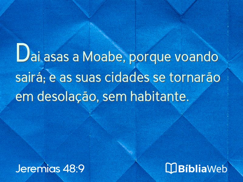 Jeremias 48:9 em imagem para compartilhar