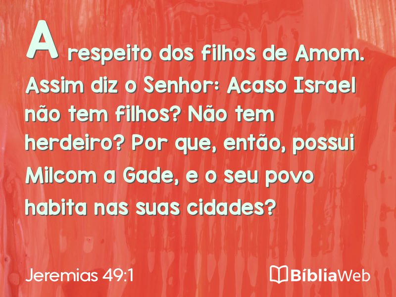 Jeremias 49:1 em imagem para compartilhar