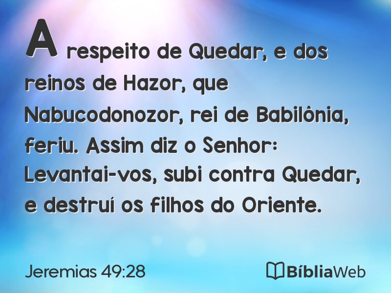 Jeremias 49:28 em imagem para compartilhar