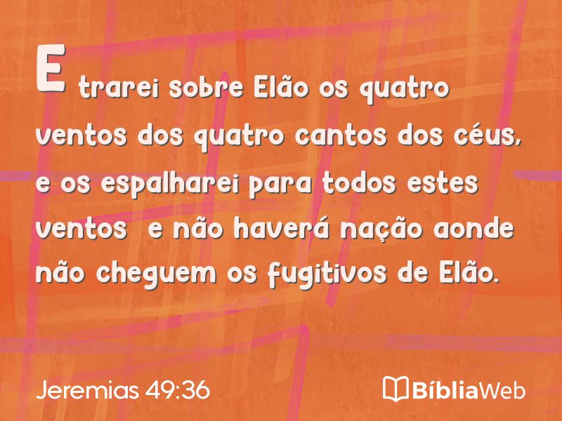 Jeremias 49:36 em imagem para compartilhar