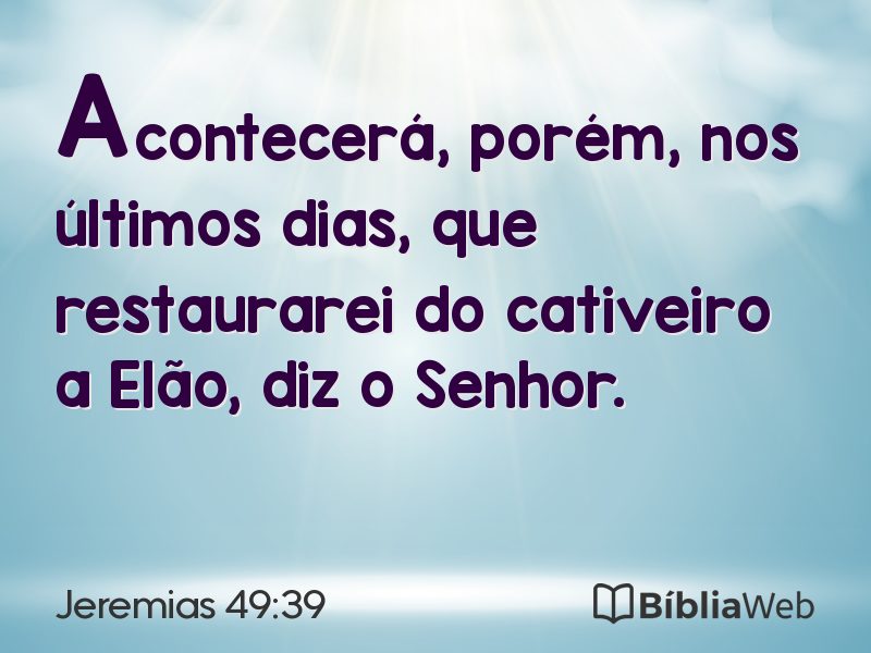 Jeremias 49:39 em imagem para compartilhar
