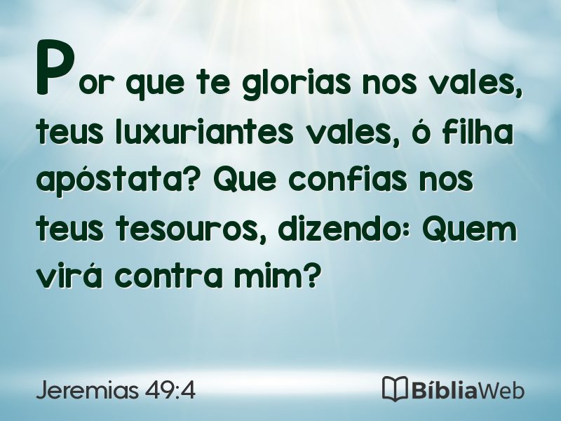 Jeremias 49:4 em imagem para compartilhar