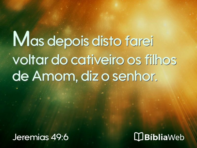Jeremias 49:6 em imagem para compartilhar