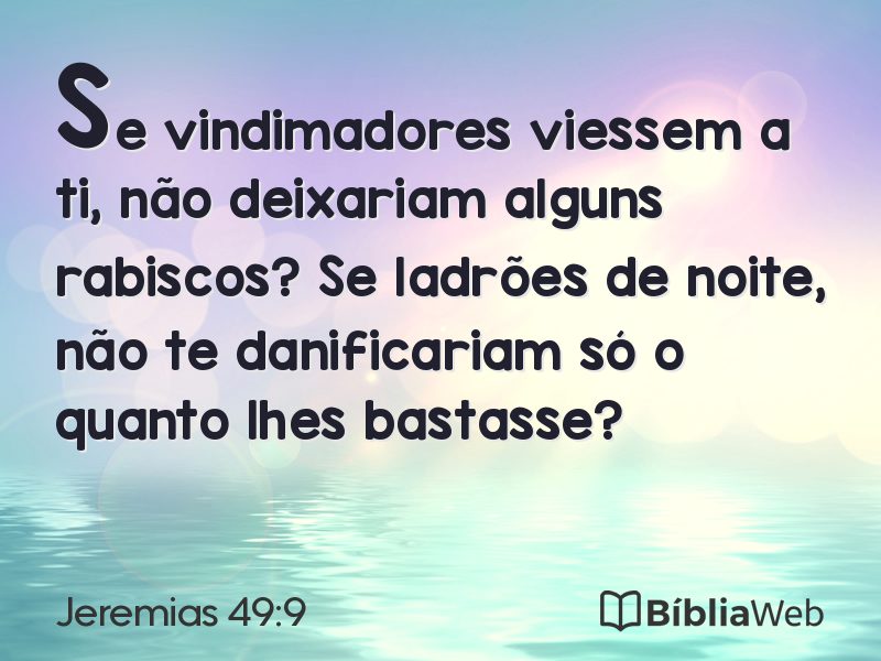 Jeremias 49:9 em imagem para compartilhar