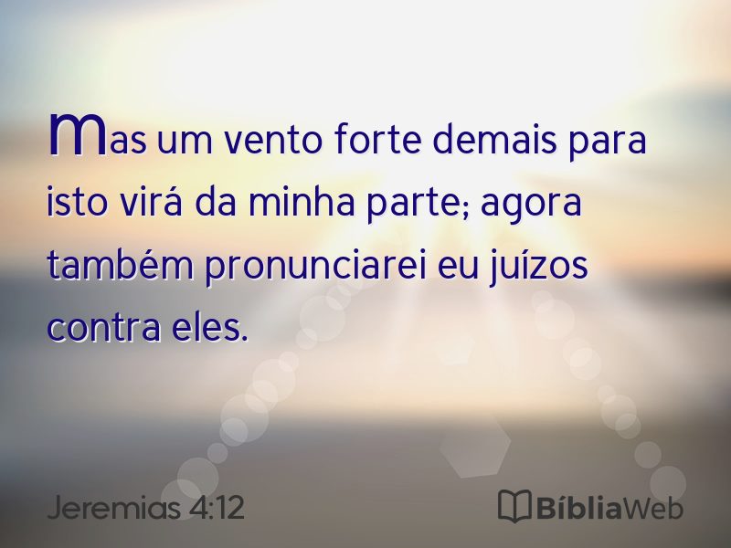 Jeremias 4:12 em imagem para compartilhar