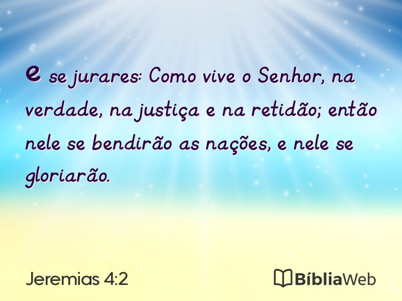 Jeremias 4:2 em imagem para compartilhar