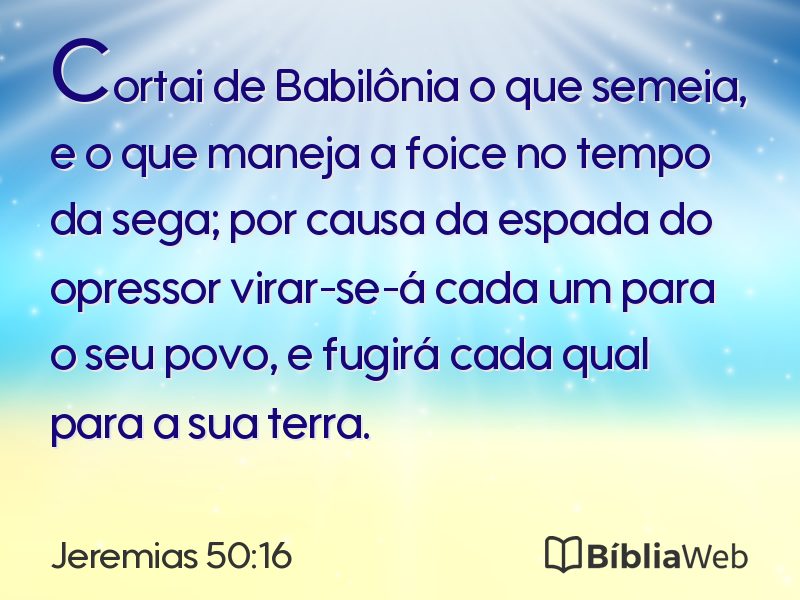 Jeremias 50:16 em imagem para compartilhar