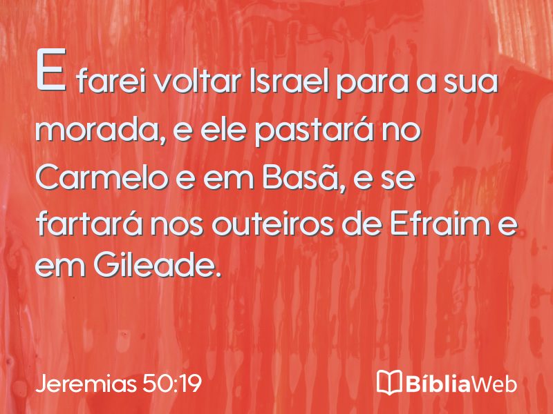 Jeremias 50:19 em imagem para compartilhar