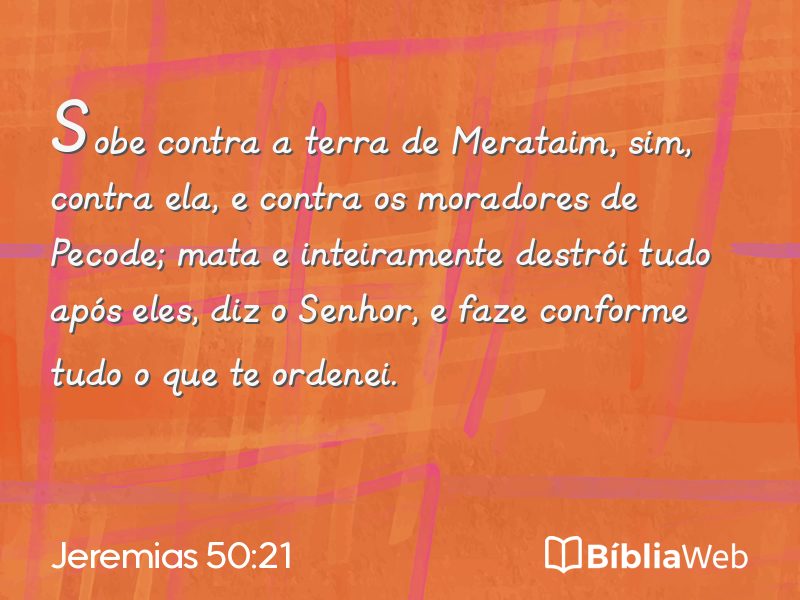 Jeremias 50:21 em imagem para compartilhar