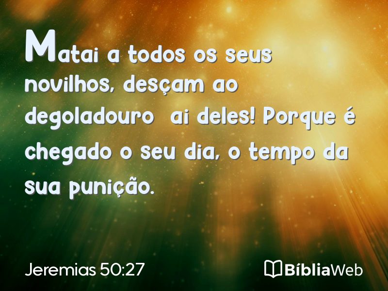 Jeremias 50:27 em imagem para compartilhar