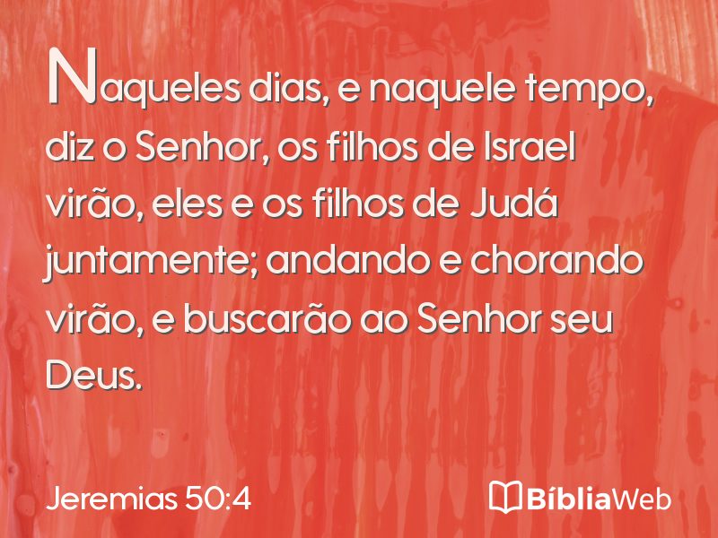 Jeremias 50:4 em imagem para compartilhar