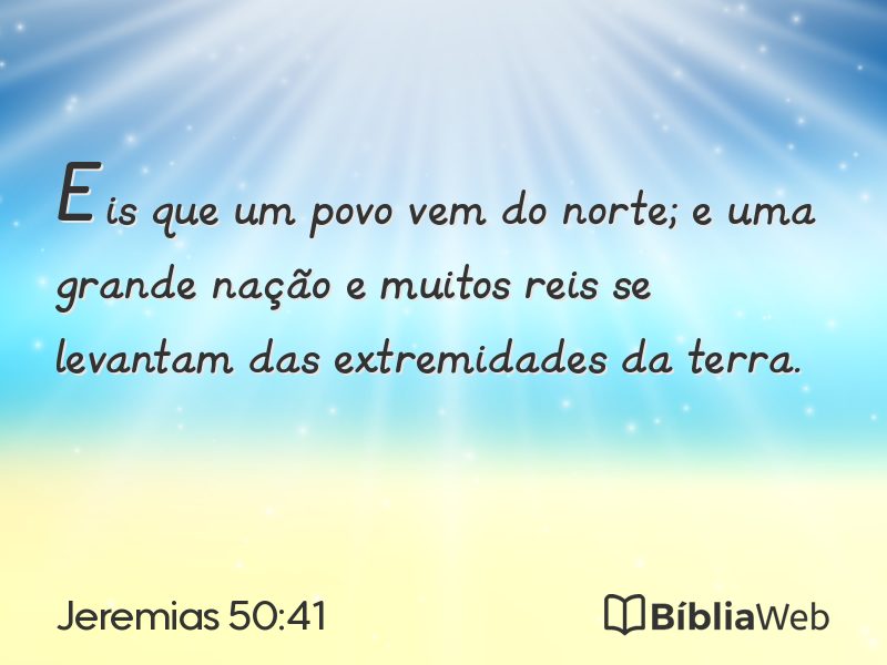 Jeremias 50:41 em imagem para compartilhar
