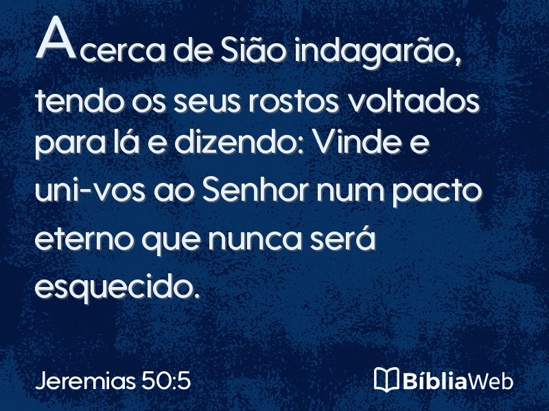 Jeremias 50:5 em imagem para compartilhar