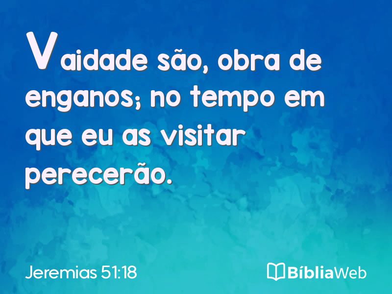 Jeremias 51:18 em imagem para compartilhar