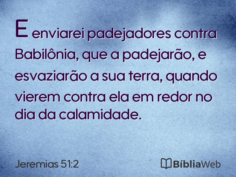 Jeremias 51:2 em imagem para compartilhar