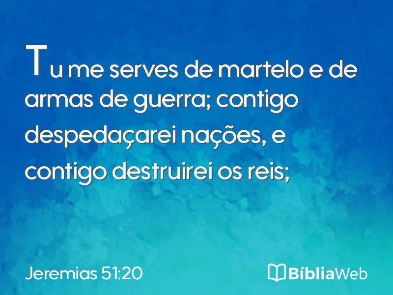 Jeremias 51:20 em imagem para compartilhar
