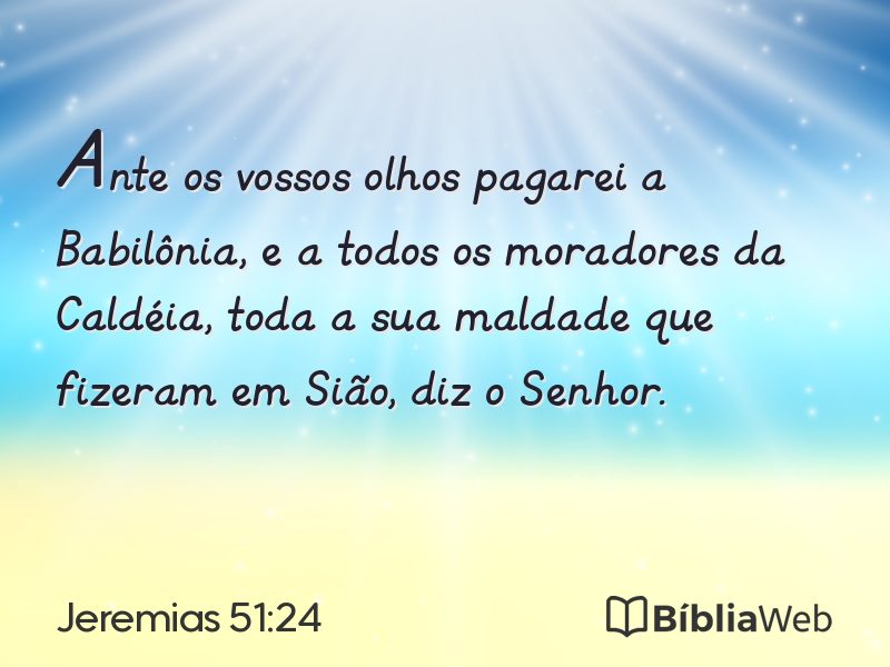 Jeremias 51:24 em imagem para compartilhar