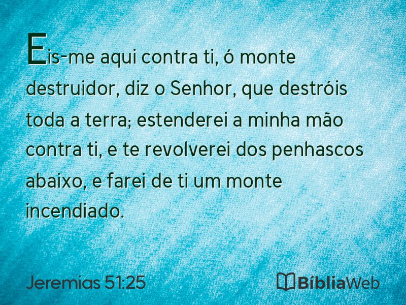 Jeremias 51:25 em imagem para compartilhar