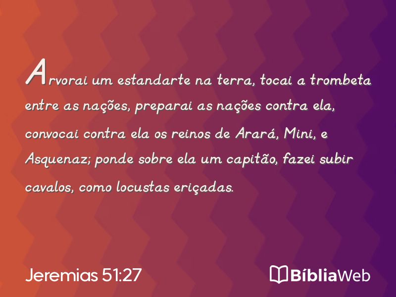 Jeremias 51:27 em imagem para compartilhar