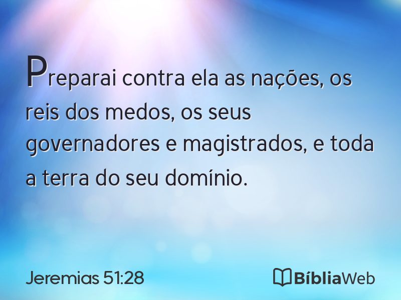 Jeremias 51:28 em imagem para compartilhar