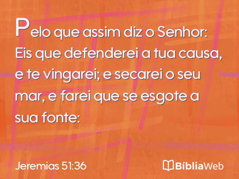 Jeremias 51:36 em imagem para compartilhar