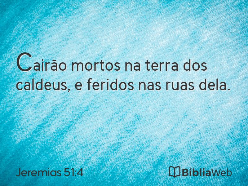 Jeremias 51:4 em imagem para compartilhar