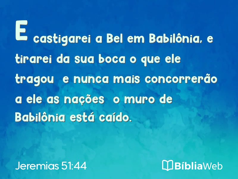 Jeremias 51:44 em imagem para compartilhar