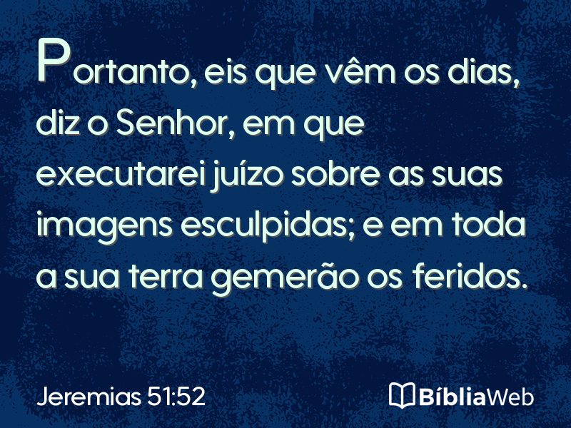 Jeremias 51:52 em imagem para compartilhar