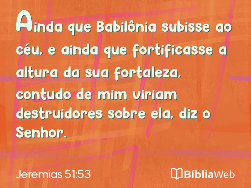 Jeremias 51:53 em imagem para compartilhar