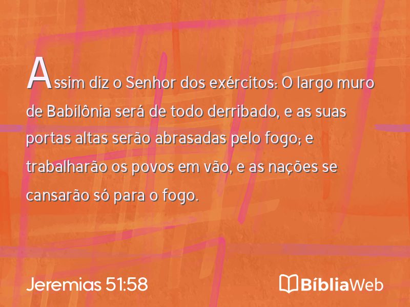 Jeremias 51:58 em imagem para compartilhar