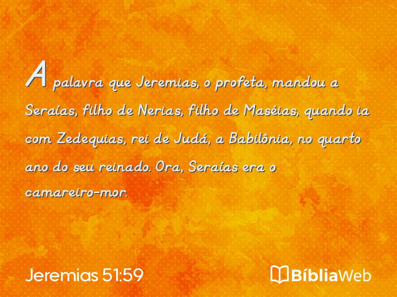 Jeremias 51:59 em imagem para compartilhar