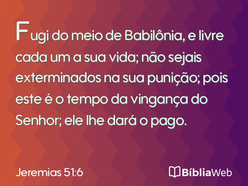 Jeremias 51:6 em imagem para compartilhar