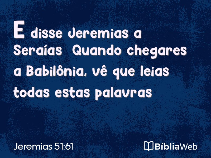Jeremias 51:61 em imagem para compartilhar