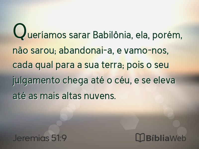 Jeremias 51:9 em imagem para compartilhar