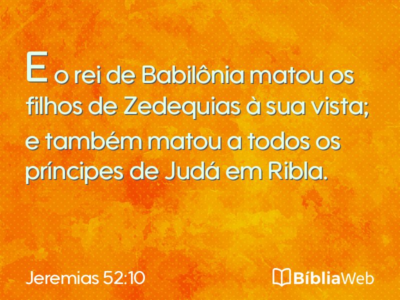 Jeremias 52:10 em imagem para compartilhar