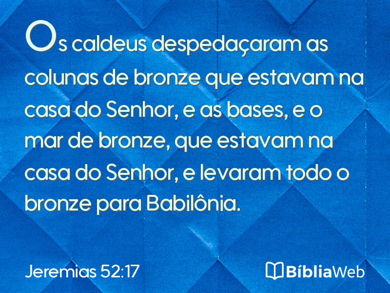 Jeremias 52:17 em imagem para compartilhar