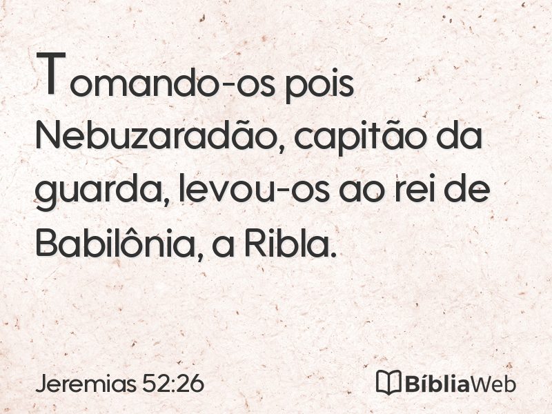 Jeremias 52:26 em imagem para compartilhar