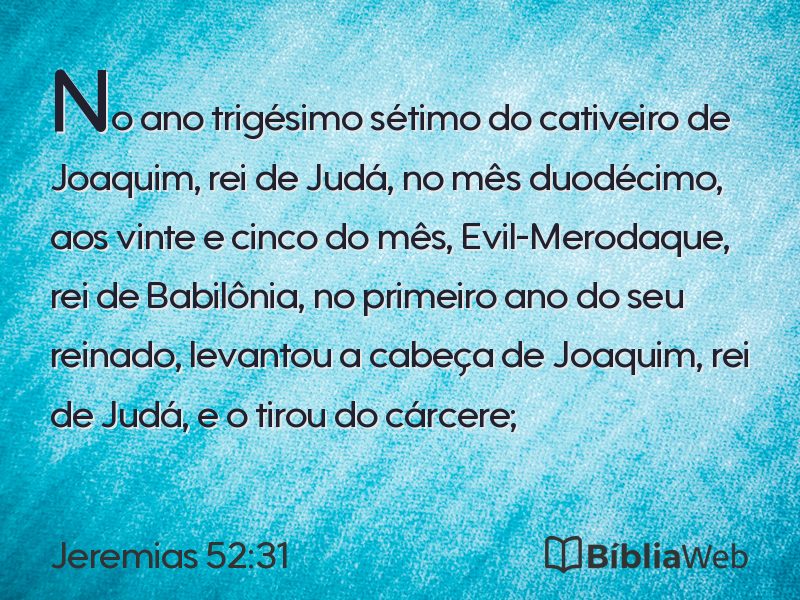 Jeremias 52:31 em imagem para compartilhar