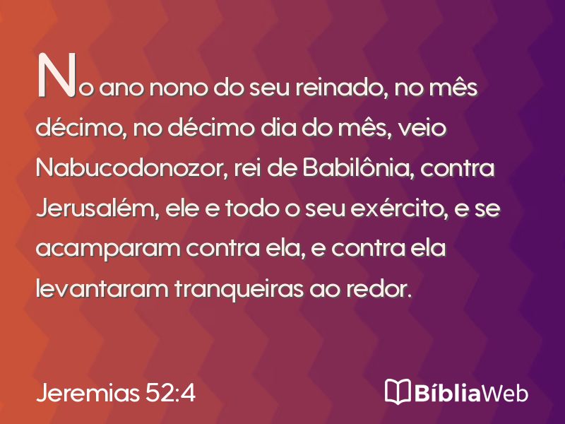 Jeremias 52:4 em imagem para compartilhar