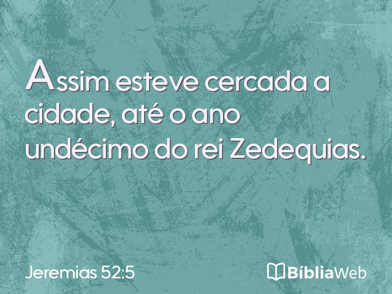 Jeremias 52:5 em imagem para compartilhar