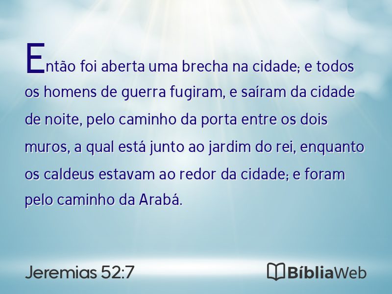 Jeremias 52:7 em imagem para compartilhar