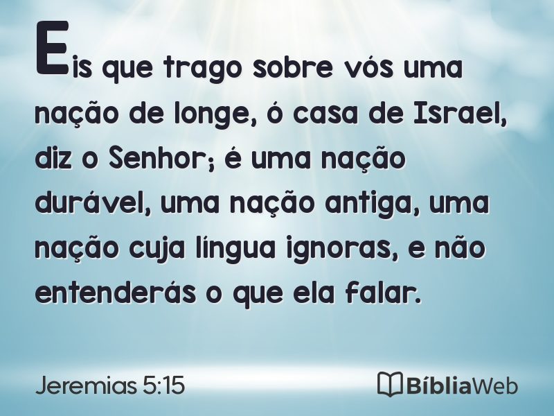 Jeremias 5:15 em imagem para compartilhar