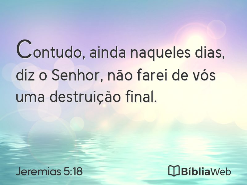 Jeremias 5:18 em imagem para compartilhar