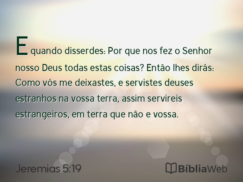 Jeremias 5:19 em imagem para compartilhar