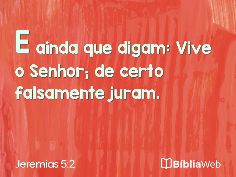 Jeremias 5:2 em imagem para compartilhar