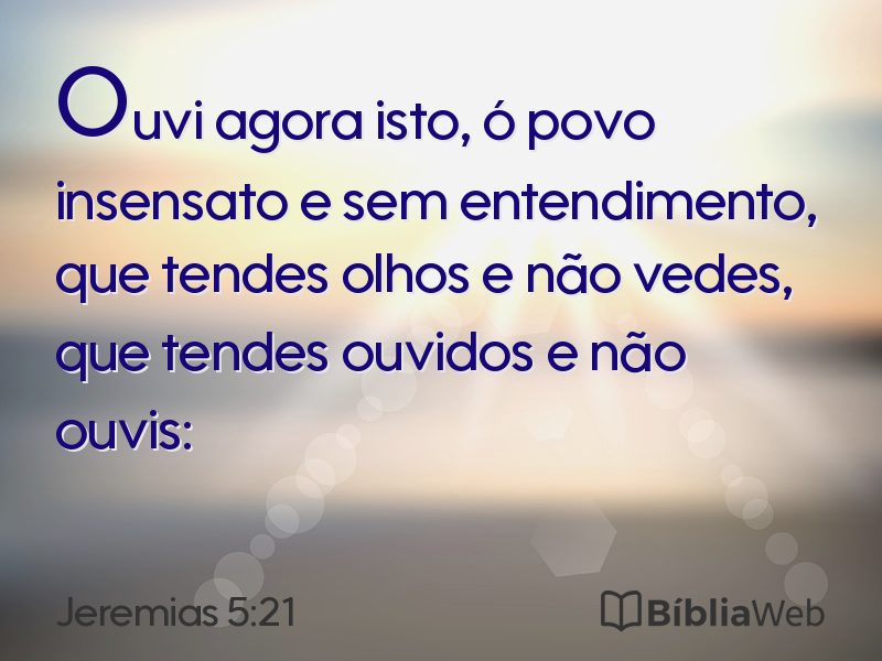 Jeremias 5:21 em imagem para compartilhar