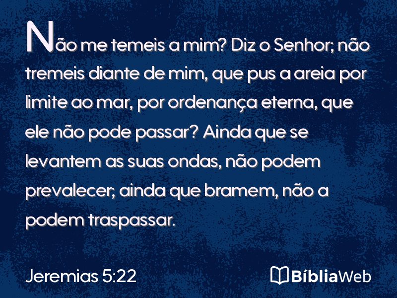 Jeremias 5:22 em imagem para compartilhar